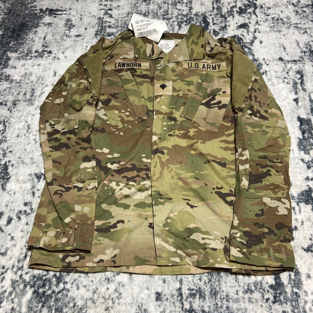 US Army OCP Multicam Combat Uniform‎ Coat Jacket 33-Long NWT